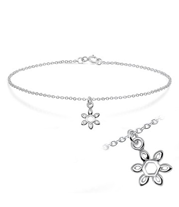 Snowflake Silver Bracelet BRS-196